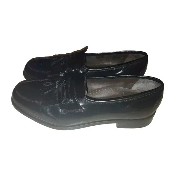 Nunn Bush Dress Shoes Men's Size 11 Black Flex Leather Closed Toe Pull On - Picture 4 of 7